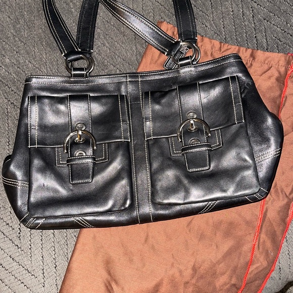 Vintage coach leather hobo bag very clean - Picture 2 of 5